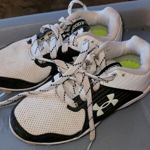 Under Armour White and Black Cleats.